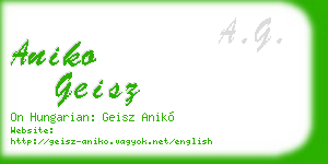 aniko geisz business card